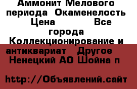 Аммонит Мелового периода. Окаменелость. › Цена ­ 2 800 - Все города Коллекционирование и антиквариат » Другое   . Ненецкий АО,Шойна п.